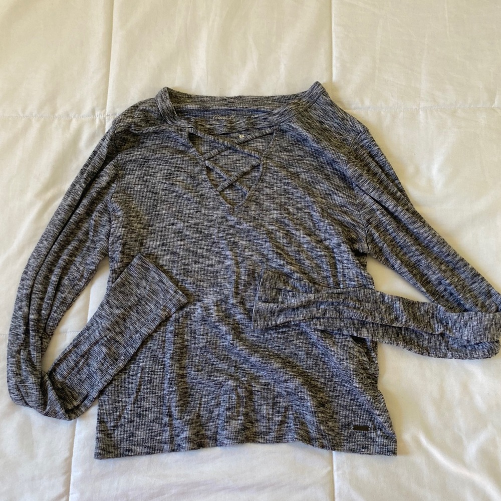 grey long sleeve